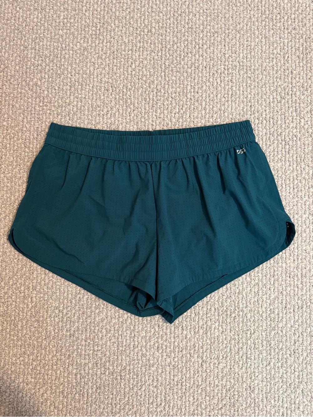 DSG Athletic Running Shorts in Teal Moisture-Wicking Quick-Dry Women Size L